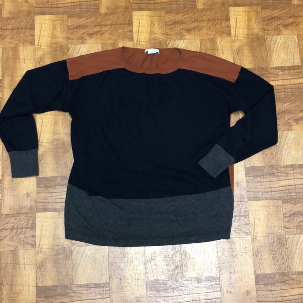 Liz Claiborne Sweater rust/navy/grey size m